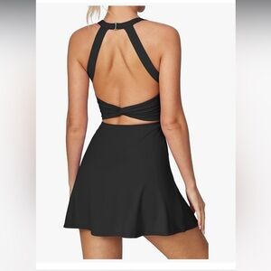 Black Tennis Workout Dress
